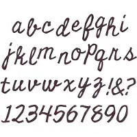 SIZZIX 662709 Kit de gabarits de découpe Alphabet 2