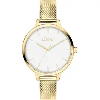 s.Oliver Montre à affichage analogique or