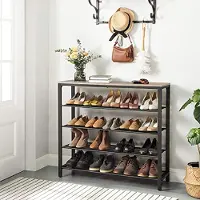 Vasagle Rack à chaussures industriel à 5 niveaux, rangement pour chaussures