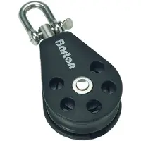 Barton Marine Single Swivel Pulley 385kg 10 Mm Argenté 45 x 107 mm