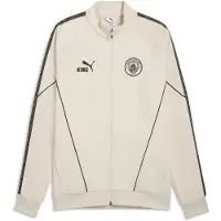 Puma Manchester City Fc King Anthem Full Zip Sweatshirt Beige M Homme