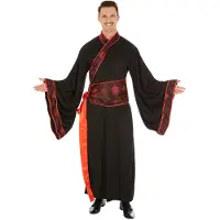 TecTake Costume d'inspirateur Asiatisk - Taille M - Noir/Rouge
