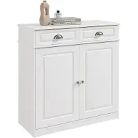 SoBuy | Meuble à chaussures blanc 2 portes 2 tiroirs | FSB104-W