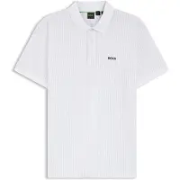 BOSS Polo en piqué de coton avec imprimé partout