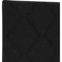 vidaXL Tête de lit LED, noire, en tissu