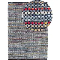 Beliani Billian 140 x 200 cm multicolore ALANYA flocons de coton (200 x 140 cm)