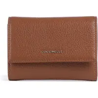 Coccinelle Porte-monnaie élégant pour femmes Marron : Cuir souple, polyvalent & sûr