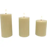 Relaxdays 3x bougies (3x)