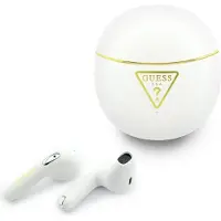 GUESS Écouteurs sans fil TWS GUTWSA15HETH (petit imprimé rond) blanc