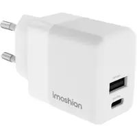 IMoshion Chargeur mural - Chargeur - USB-C + USB-A - Power Delivery et Quick Charge - 35 W - Blanc