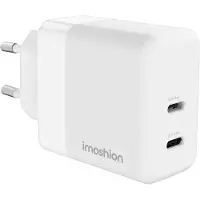 IMoshion Chargeur mural - Oplader - 2x USB-C - Power Delivery - 40 W - Blanc