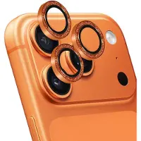 Mobiparts Camera Lens Protector Apple iPhone 17 Pro/17 Pro Max Orange Gold (1 pcs, Apple iPhone 17 Pro, Apple iPhone 17 Pro Max), Téléphone portable : film de protection, Or, Orange