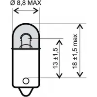 Osram Ampoule Pour Moto Triumph 865 America Lt 2014 À 2017 Av Neuf