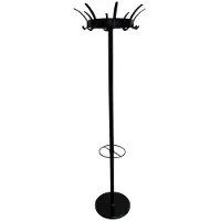 BRASQ Porte-manteau London CS300 - Noir - Acier - Porte-manteau vertical - 181 cm - Moderne