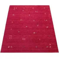 Paco Home Tapis salon à poils courts, motif ethnique géométrique, fait main, Gabbeh, dimensions 80 x 150 cm