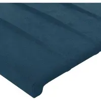 vidaXL Tête de lit bleu foncé 90x5x78/88 cm velours
