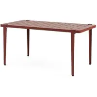 TIPTOE Midi Outdoor Table d'Extérieur Brick Red | 6 seater