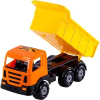 Cavallino Toys Polesie | Kiepwagen XL | 41,5 cm Noir, Orange & Jaune