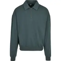 Urban Classics Sweat-shirt 'Collar Crew' vert foncé
