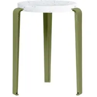 TIPTOE Lou Tabouret en plastique recyclé Venezia Khaki Green