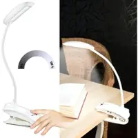 Lunartec Lampe De Bureau Rechargeable À Col De Cygne Led Cob - Avec Pince
