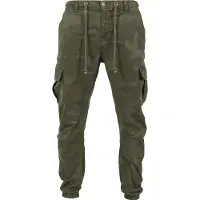 Urban Classics Pantalon cargo kaki / olive / vert foncé