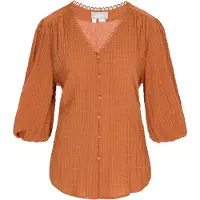 Usha Chemisier 'Casual' camel / beige clair