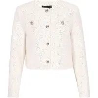Faina Blazer 'Festive' argent / blanc cassé