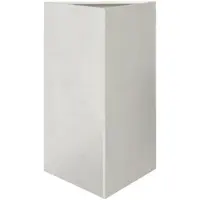 vidaXL Jardinière triangulaire 50x43x75 cm acier inoxydable