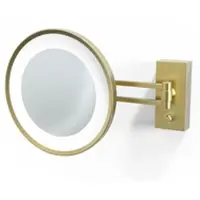 DECOR WALTHER Miroir de Maquillage Decor Walther BS 36 / V LED Or Mat(5x Grossissement)