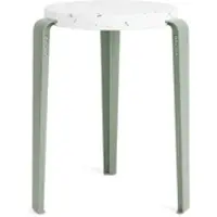 TIPTOE Lou Tabouret en plastique recyclé Venezia Eucalyptus Grey