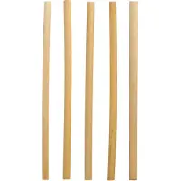 Papstar 100 pailles en roseau "pur" Ø 7 mm - 20 cm, Pailles, Marron