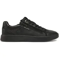Tamaris Chaussure de sport à lacets 'Leder-Sneaker' noir