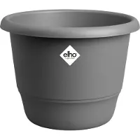 Elho Pot de Plante Rond Elho Amiga Anthracite Noir 47 cm