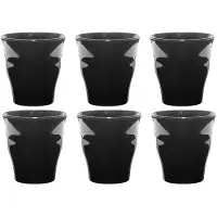 Duralex Verres Picardie Noir 9 cl x6
