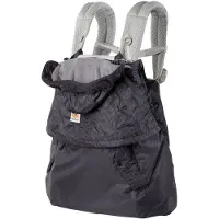 Ergobaby Housse de Pluie à Porte-bébé - Toutes saisons - Anthrac - - UneTaille - Housse de Pluie