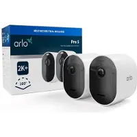 Arlo Pro 5 2K+ Caméra de Sécurité Lot de 2
