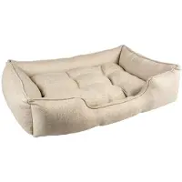 Laroy Lit pour chien Duvo+ Duratex beige, taille : L