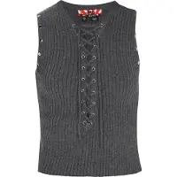MyMo ROCKS Tops en tricot gris foncé
