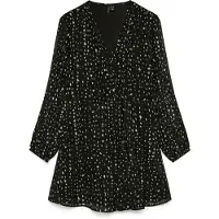Vero Moda Robe de cocktail 'VMHOLLY' gris clair / noir