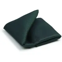 Suitable Pochette de Costume Soie Vert Foncé