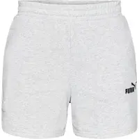 Puma Pantalon de sport 'ESS No. 1' gris clair / noir