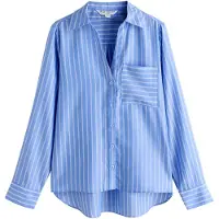 Next Chemisier bleu / blanc