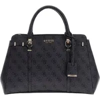 GUESS Sacs à main 'Leona Logo Mulit Comp Satchel' gris foncé