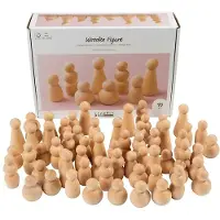 Creativ Company Formes en bois, 5-8 cm - 90 pièces.