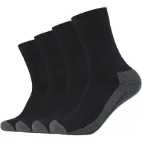 Camano Chaussettes de sport gris foncé / noir / blanc