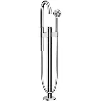 Hansgrohe One, robinet de baignoire à levier unique, installation au sol, finition chrome