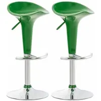CLP lot de 2 tabourets de bar Saddle