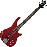 Gear4Music 3/4 Chicago Bass Guitar by Trans Red