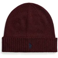 Ralph Lauren Bonnet bleu foncé / lie de vin